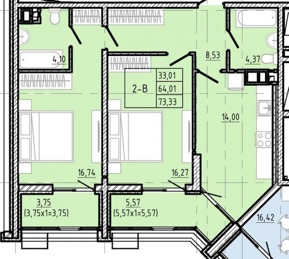 Продаж Квартира 2-кімнатна, 16/24 поверх на Ивана Франко ул. Одеса - фото 5