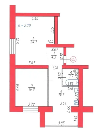 For sale 1-room Apartment 68.7 sq.m Яровиця Luts'k - photo 2