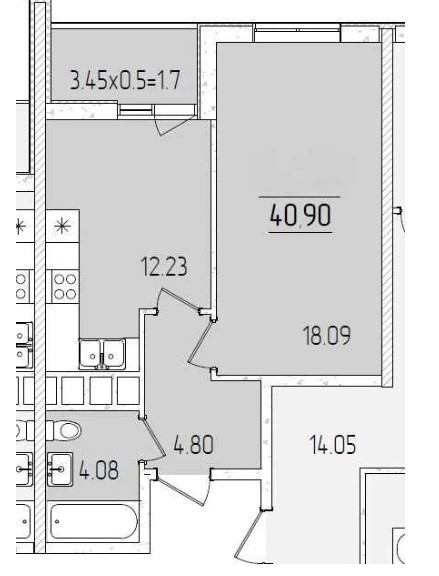 1ком. квартира -ЖК 68 Жемчужина- улица Краснова Odessa - photo 5