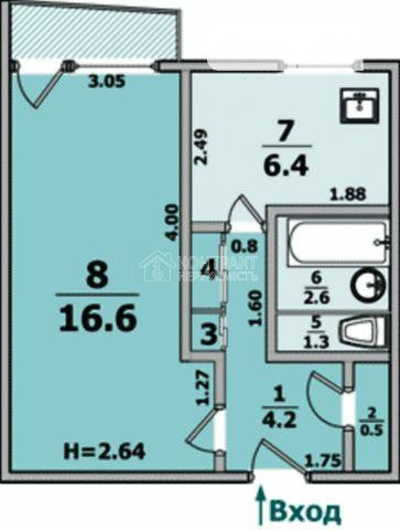 Продаж Квартира 1-кімнатна, 3/9 поверх на вул. Бучми Харків - фото 1