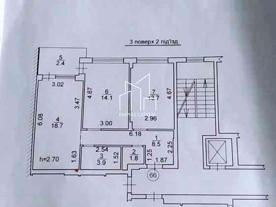 Продаж Квартира 2-кімнатна, 3/5 поверх на вул. Львівська Брюховичі (м Львів район)