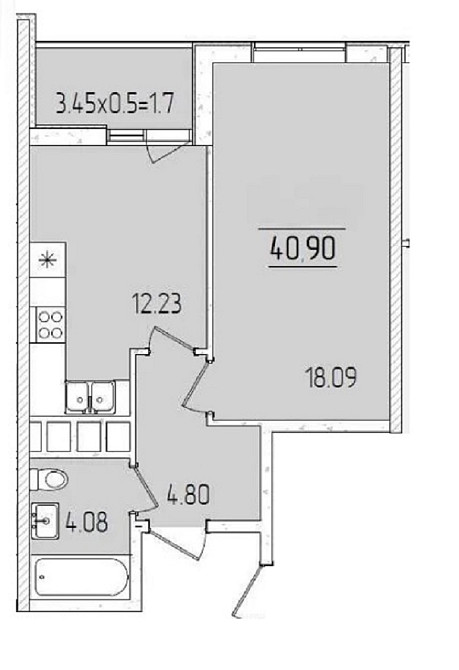 1 комнатная квартира в ЖК  68 Жемчужина на Краснова Odessa - photo 5