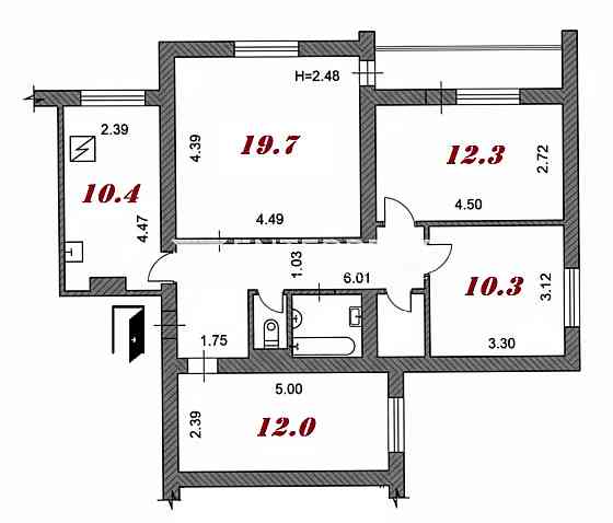 Продаж 4к Квартира 84 кв.м Михайла Бойчука вул. Kiev
