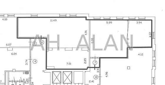 Оренда офісне приміщення на Воздвиженська вул., 45 приміщень - 3, поверх - 2/7 Київ
