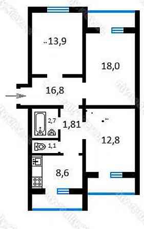 3-кімнатна, Героїв Дніпра вул., 9, Оболонський Kiev