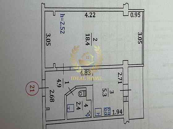 Продаж Квартира 1-кімнатна на Булаховского Академика ул., 28 Kiev