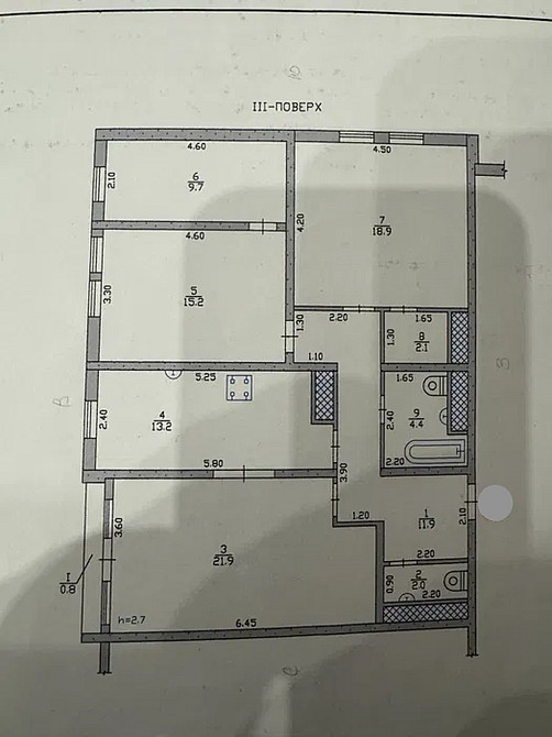 Продаж Квартира 4-кімнатна, 3/16 поверх на 8 Марта ул., 9А Дніпро - фото 11