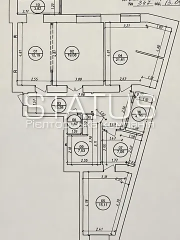 Продаж 3к Квартира 102.3 кв.м Соборності вулиця 40Д Полтава - фото 11