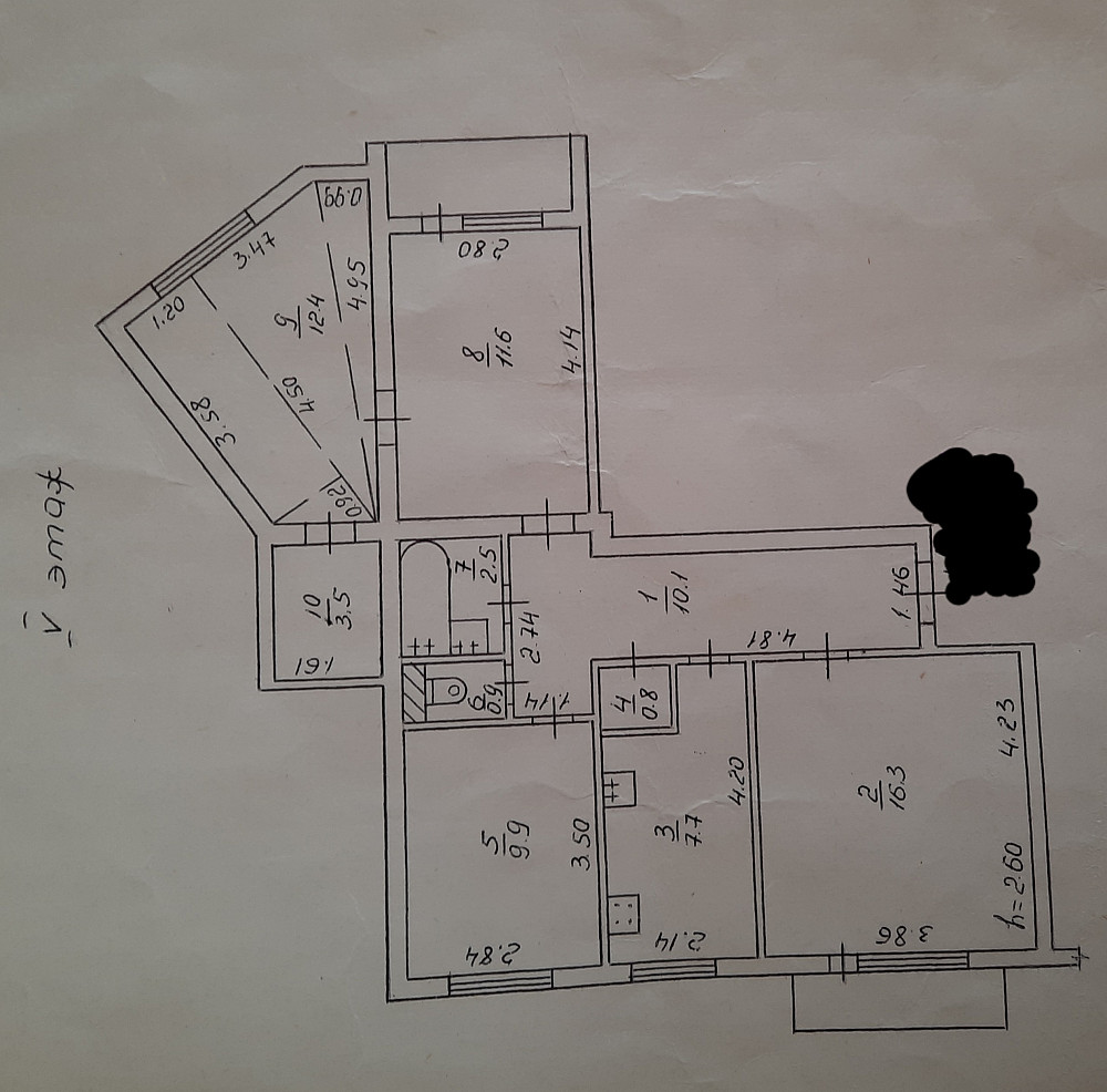 Просторная 4-х комнатная квартира на Щорса Одеса - фото 16