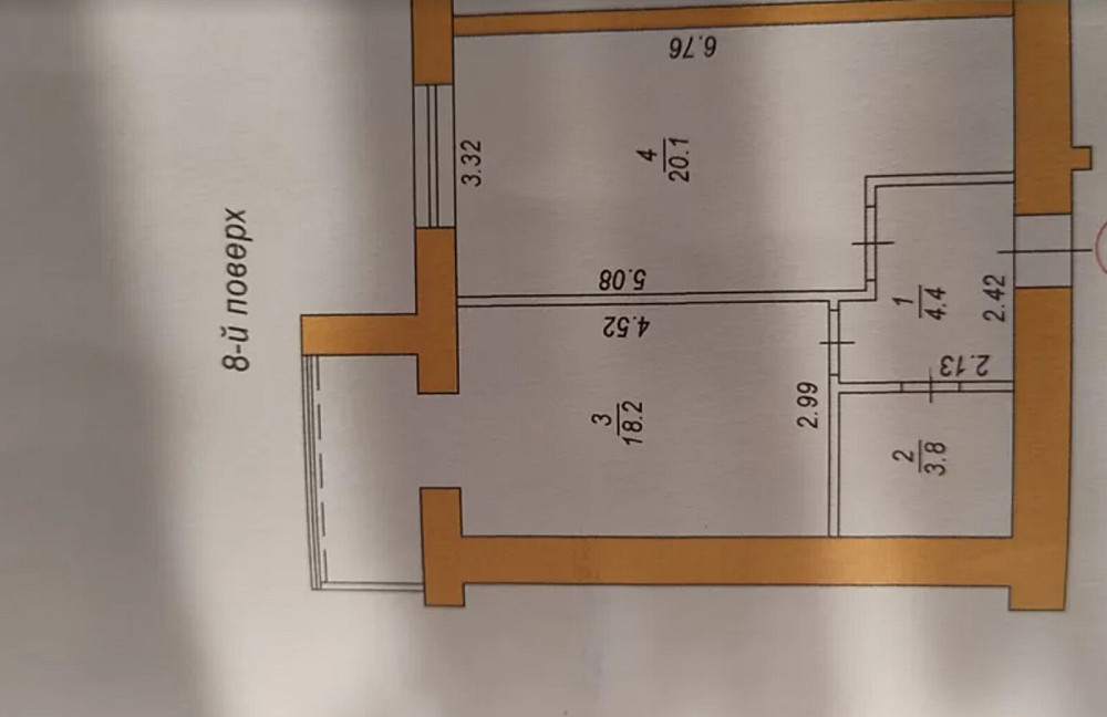 Продаж Квартира 1-кімнатна, 8/11 поверх Тернополь - изображение 7