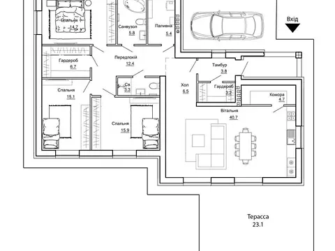 Продажа 1-этажный   143 кв.м 4 комн. на Центральна вулиця 7  - изображение 4