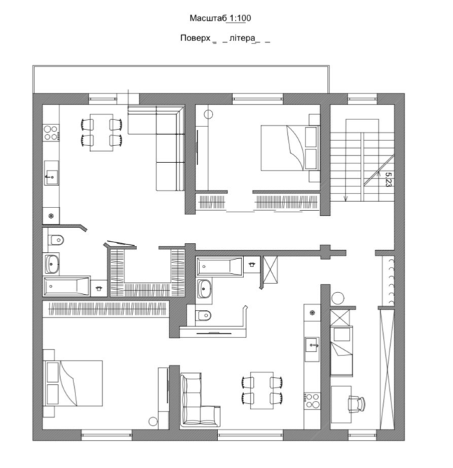 Продажа 1к Квартира 56.4 кв.м Молодіжна 12 Винники - изображение 2