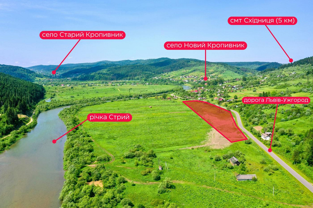 Продаж земельної ділянки 2 га на вул. Бориславська Східниця - фото 1