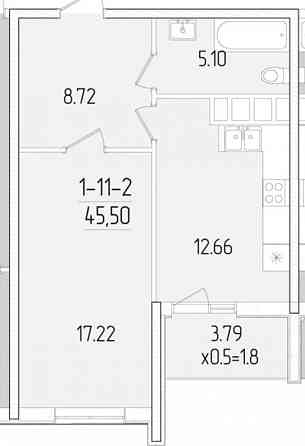 Продаж Квартира 1-кімнатна, 11/24 поверх на Краснова ул. Одеса