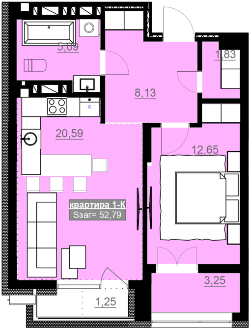 Продаж Квартира 1-кімнатна, 8/8 поверх на вул. Привокзальна Івано-Франківськ - фото 4