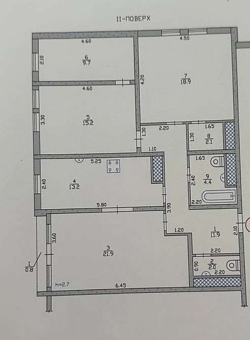 Продаж Квартира 3-кімнатна, 2/16 поверх на 8 Марта ул., 9 Дніпро - фото 12