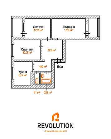 Продаж Квартира 3-кімнатна, 9/14 поверх на Глушкова Академіка вул., д. 27 Київ