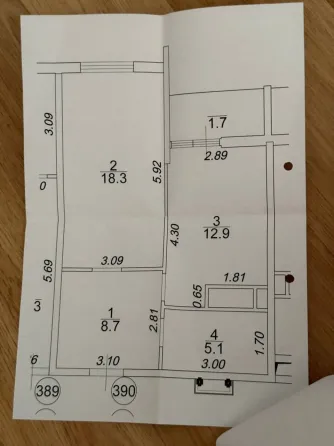 Продаж 1к Квартира 46 кв.м 65 Жемчужина Одеса