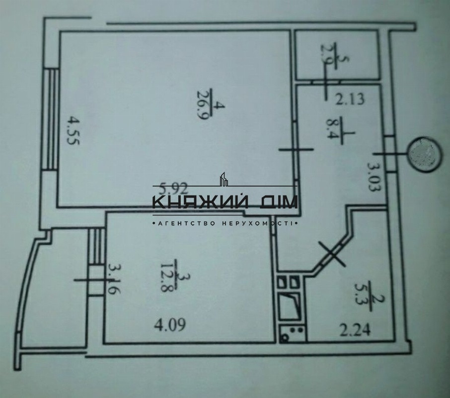 Продажа большой 1к.кв. в ЖК Корона, м. Осокорки. № 21137747 Київ - фото 17