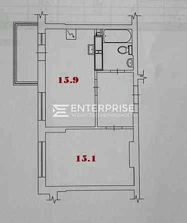 Продаж 1к Квартира 44.77 кв.м Сосюри Володимира вул. Київ