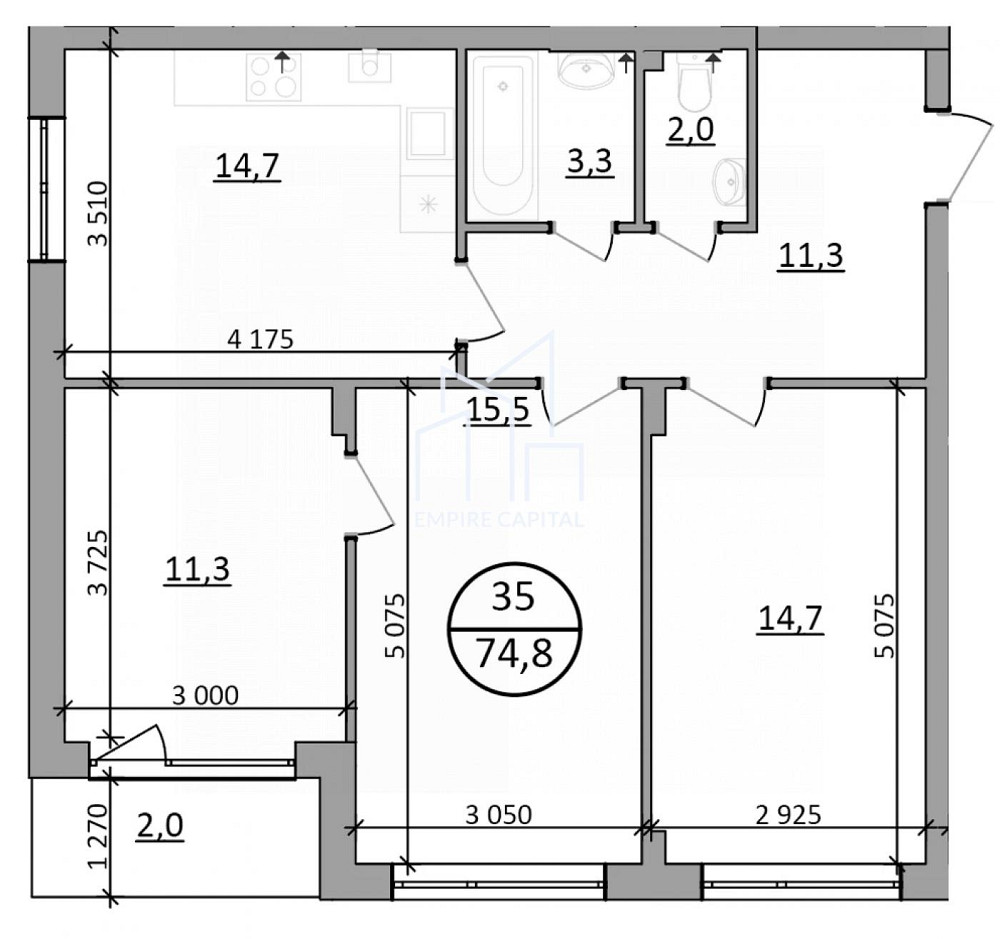 Продаж Квартира 3-кімнатна, 1/5 поверх на вул. Львівська Брюховичі (м Львів район) - фото 9
