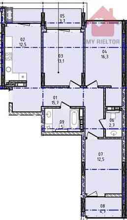 Продаж Квартира 3-кімнатна, 4/12 поверх на Капушанська, 140 Uzhhorod