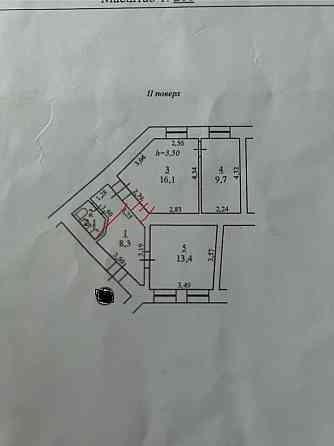 Двух комнатная квартира  в Книжном  переулке Одеса