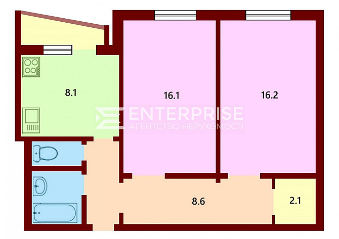 Продаж 2к Квартира 55.9 кв.м Голосіївський вул. Киев - изображение 8