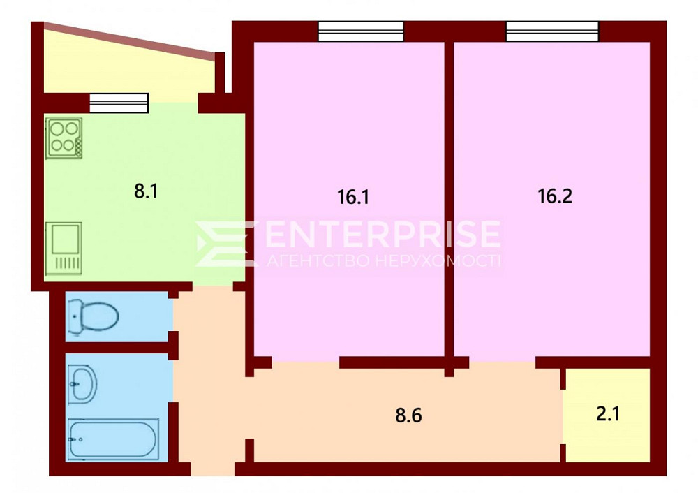 Продаж 2к Квартира 55.9 кв.м Голосіївський вул. Київ - фото 8