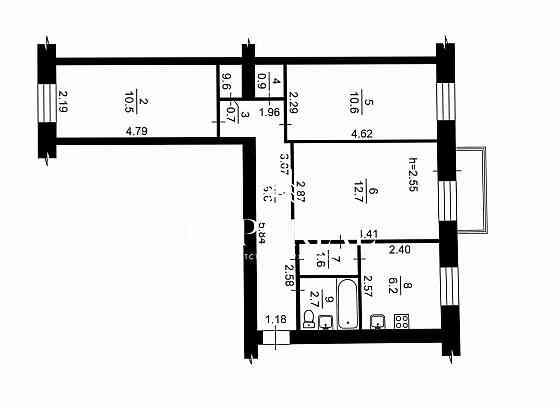 Продаж 3к Квартира 56.1 кв.м Михайла Бойчука вул. Київ