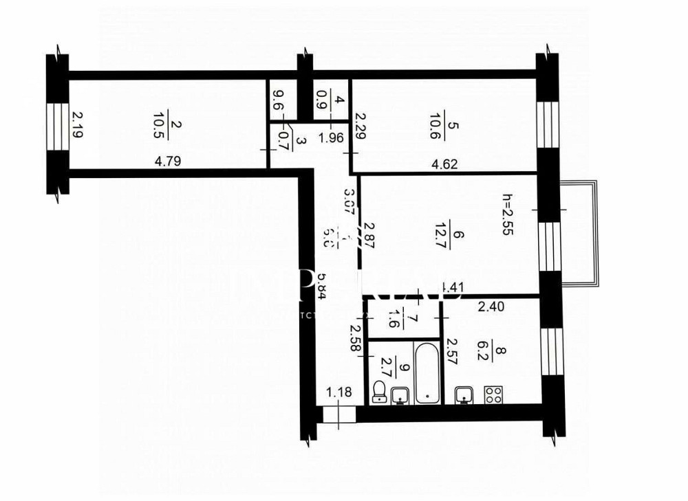 Продаж 3к Квартира 56.1 кв.м Михайла Бойчука вул. Київ - фото 2