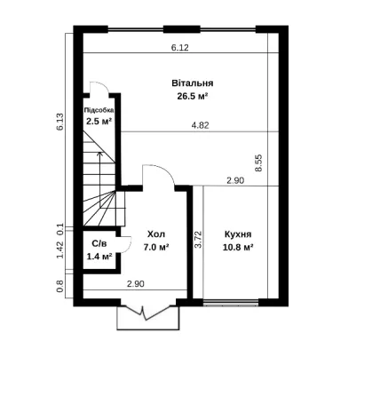 Будинок від забудовника 101 кв.м 3 кімн. 2.3 сот. Ходосівка вул. Каштанова Ходосівка