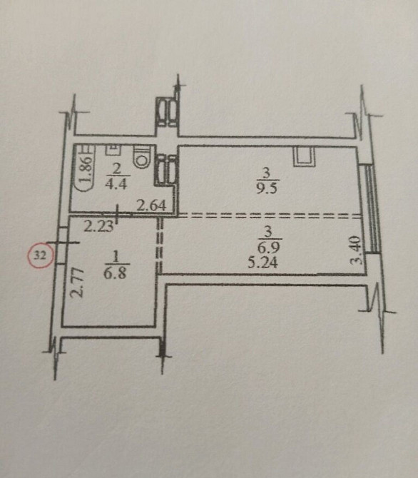 Продаж Квартира 1-кімнатна, 4/11 поверх на Алімпія Галика вул., д. 75 Київ - фото 17