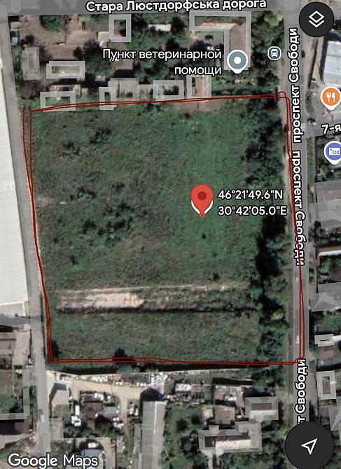 Продаж земельної ділянки 1.69 га на Свободы ул. Одеса - фото 1