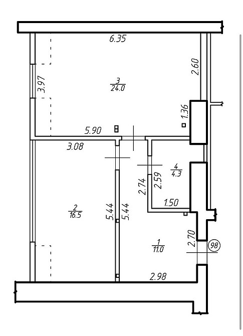 Продаж Квартира 1-кімнатна, 10/10 поверх на Вірастюка Івано-Франківськ - фото 15