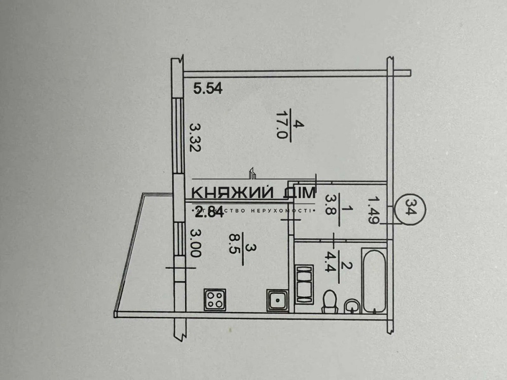 Продаж Квартира 1-кімнатна, 3/25 поверх на Гмыри Бориса ул. Київ - фото 10