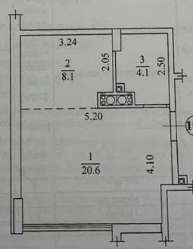 Продаж Квартира 1-кімнатна на ул. Школьная, 43/1  - фото 12