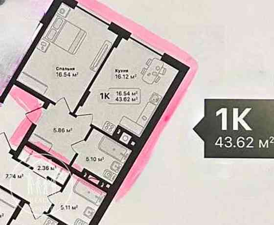 Продаж Квартира 1-кімнатна, 1/8 поверх Vynnyky