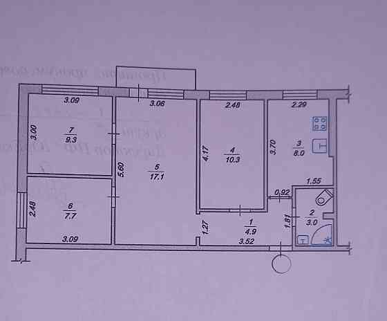 Продаж Квартира 4-кімнатна, 1/5 поверх на вул. Хлібна Житомир