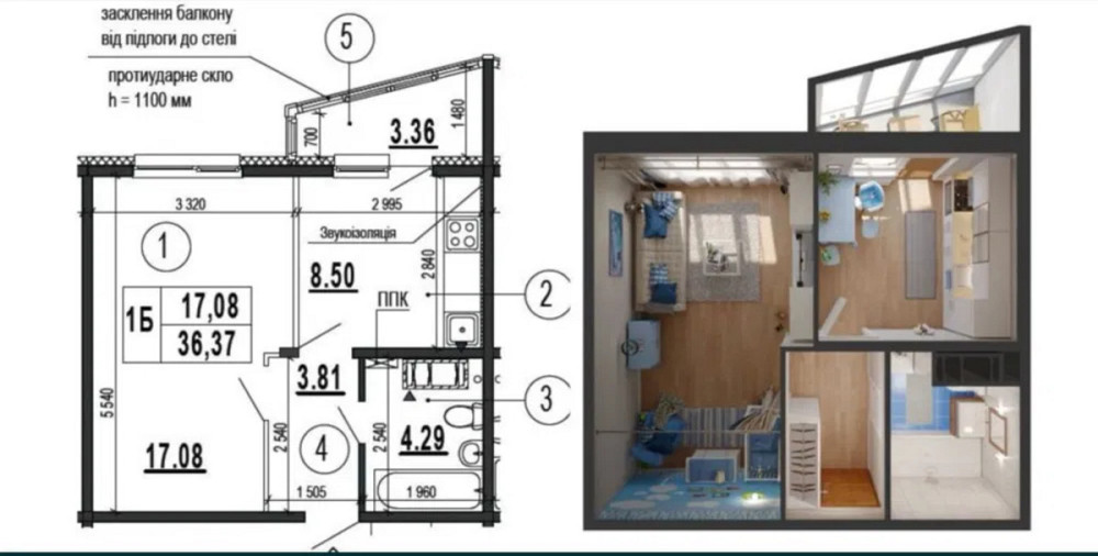 Оренда Квартира 1-кімнатна, 23/25 поверх на Бориса Гмирі, 16 Київ - фото 8