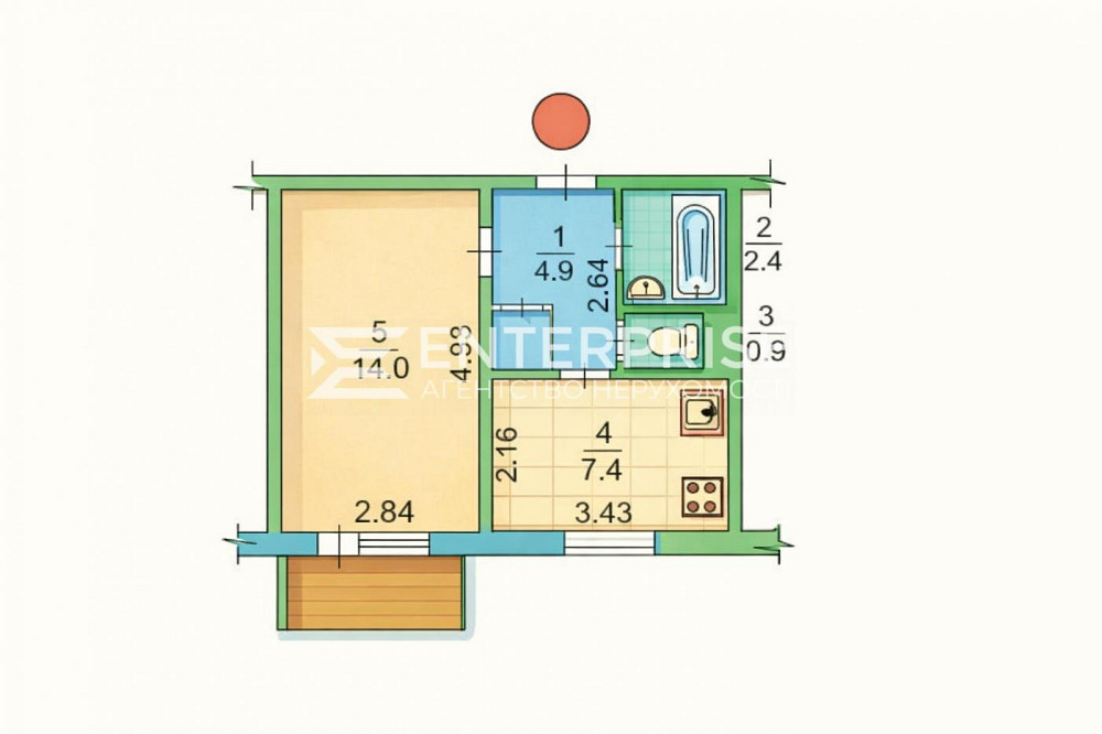 Продаж Квартира 1-кімнатна, 3/9 поверх на вул. Милославская Київ - фото 11