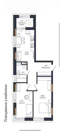 Продаж Квартира 2-кімнатна, 9/9 поверх на вул. Навроцького Львів