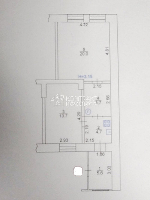 Продаж Квартира 2-кімнатна, 1/2 поверх на вул. Миргородська Харків - фото 8