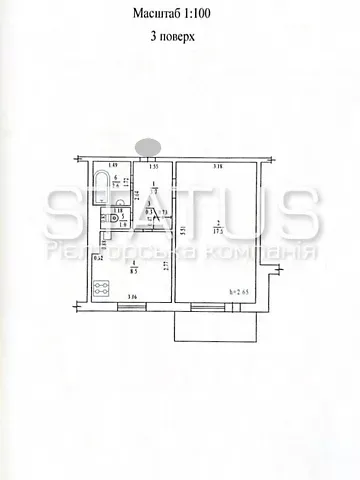 Продаж 1к Квартира 36.6 кв.м Миру проспект 24 Полтава - фото 6