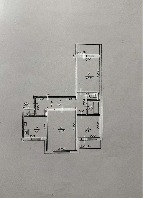 Продаж Квартира 3-кімнатна, 1/9 поверх на вул. Будівельників Івано-Франківськ - фото 6