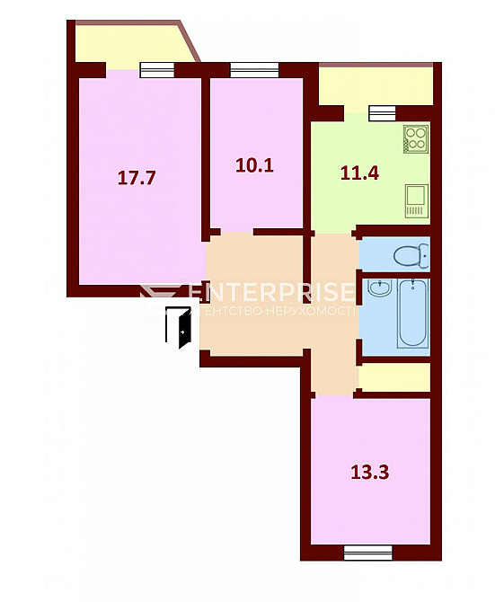 Продаж Квартира 3-кімнатна, 3/10 поверх на вул. Ревуцького Київ - фото 17