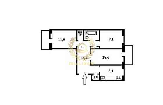 Продаж Квартира 3-кімнатна на Агрегатная ул., 2 Kiev