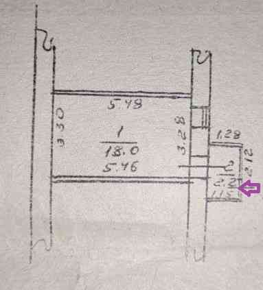 Продаж Квартира 1-кімнатна, 1/2 поверх на Ришельевская улица Одеса
