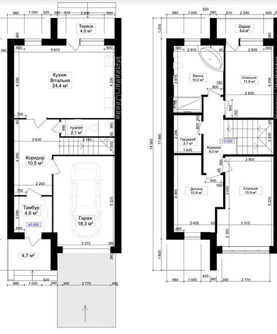Продаж 2 поверхового таунхауса з ділянкою на 2 сотки, 130 кв. м, Байківці Байківці - фото 4