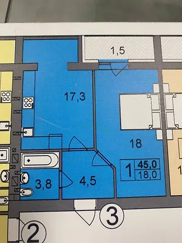Продаж 1к Квартира 45 кв.м ЖК Парковий Бульвар Хмельницький - фото 1